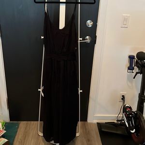 Wilfred aritzia black midi length jumpsuit  with elastic waist. Medium